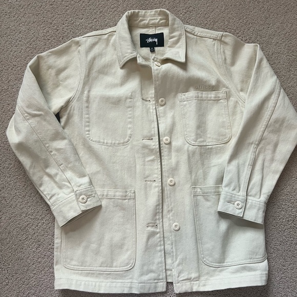 Cream stussy jacket - Picture 2 of 7